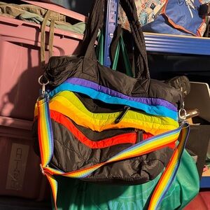 Colorful Striped Women's Bag